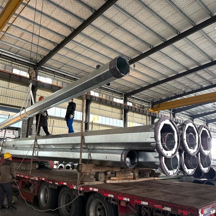 9m Single Arm Street Lamp Pole manufacturers